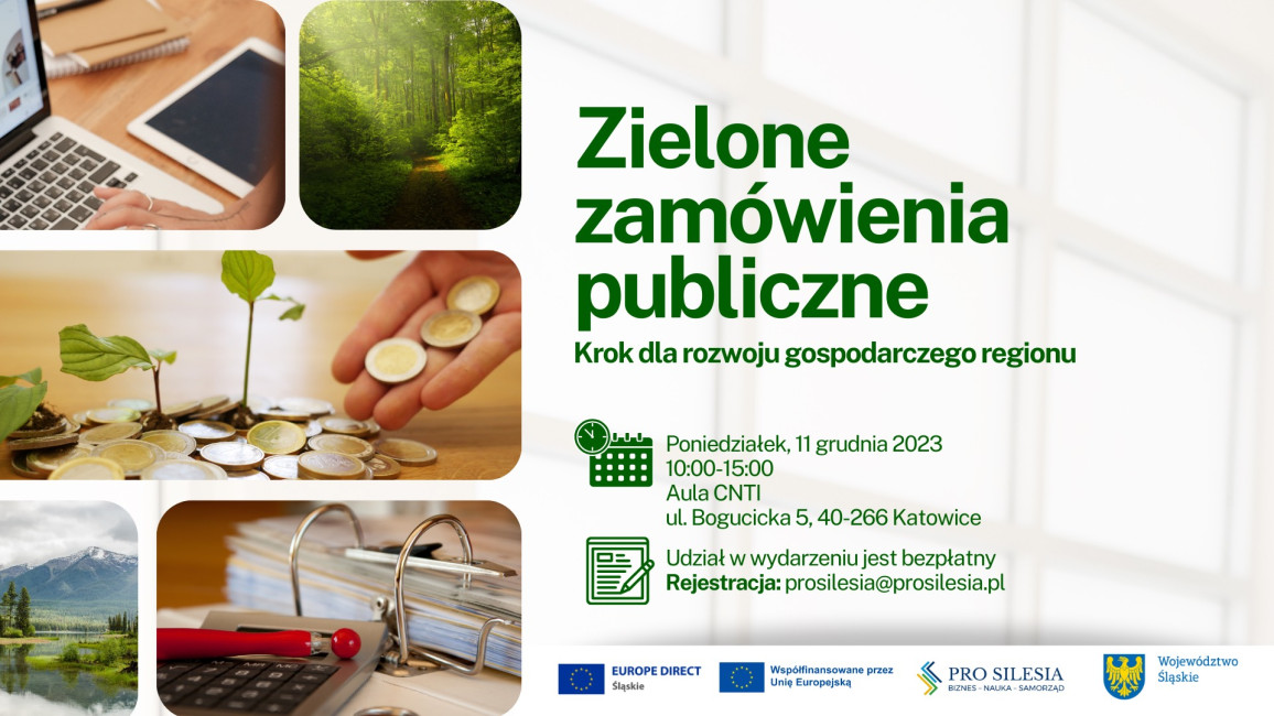  Zdjęcie do wiadomości: Zaproszenie na szkolenie "Zielone zamówienia publiczne. Krok dla rozwoju gospodarczego regionu" 