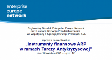 „Instrumenty finansowe ARP w ramach Tarczy Antykryzysowej”